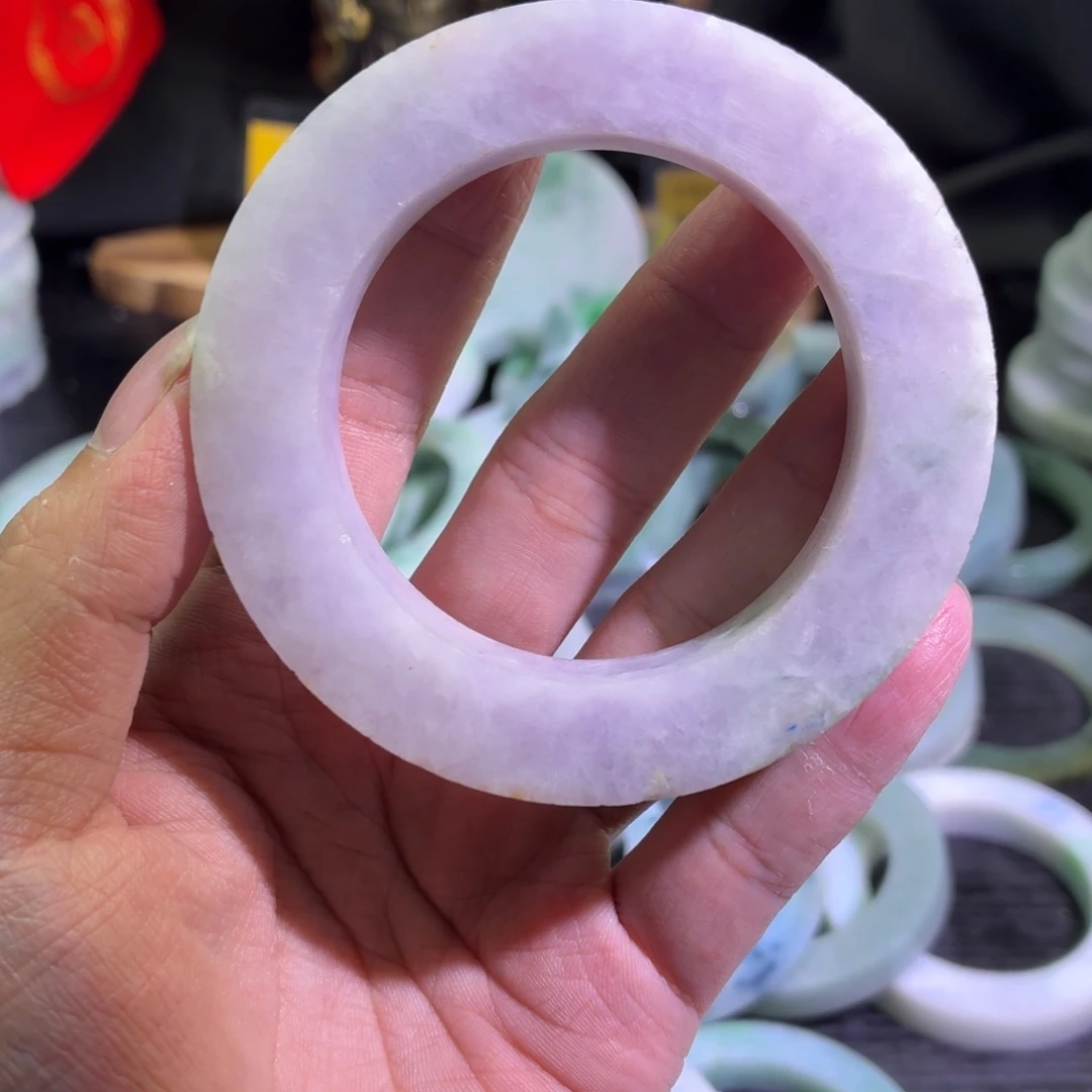 定制翡翠未镶嵌天然翡翠A货毛胚手镯定制