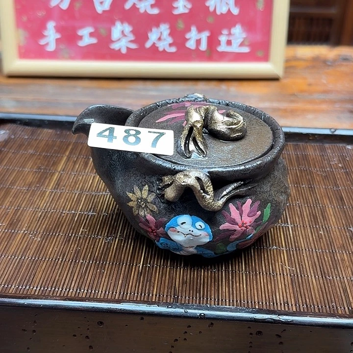 纯手工制作粗陶茶具