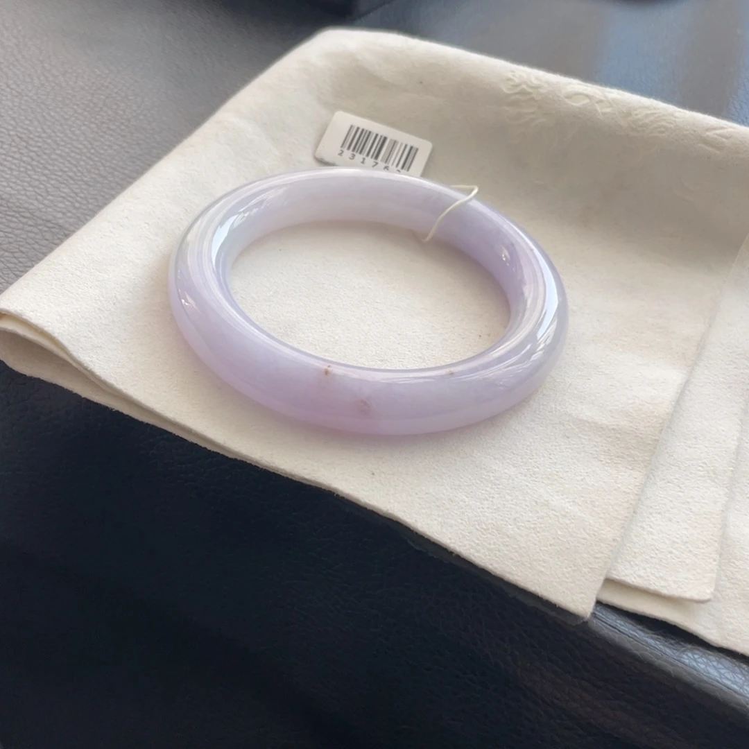 翡翠未镶嵌手镯纹57圆条