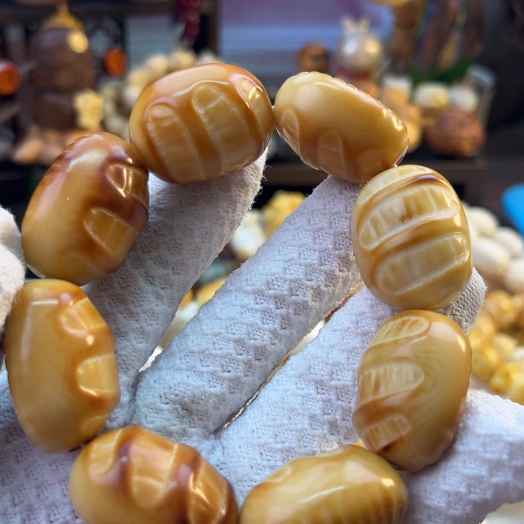 菩提根/象牙果手串-烤色法棍