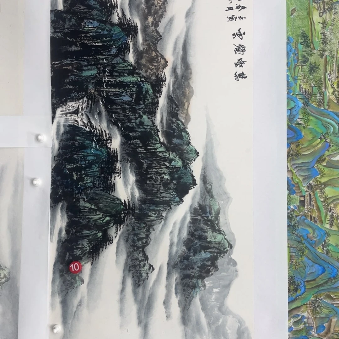 国画绘画作品多次参加全国