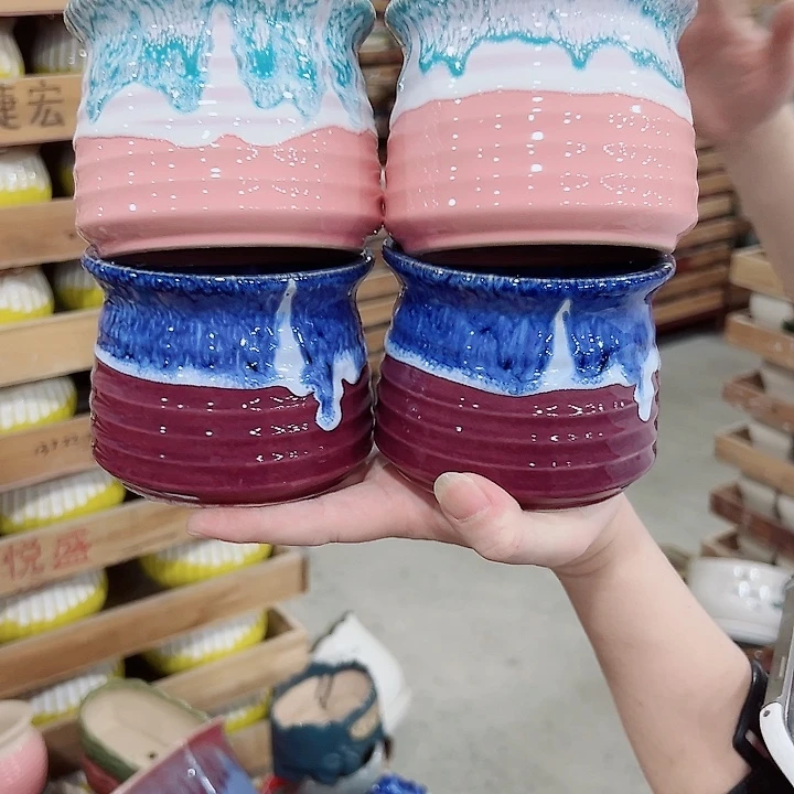 有孔，满10元发货多肉陶瓷花盆