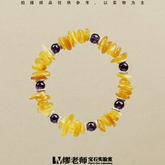 【缪老师严选】SJ6744 蜜蜡碎石原创单圈手链 多样性发其