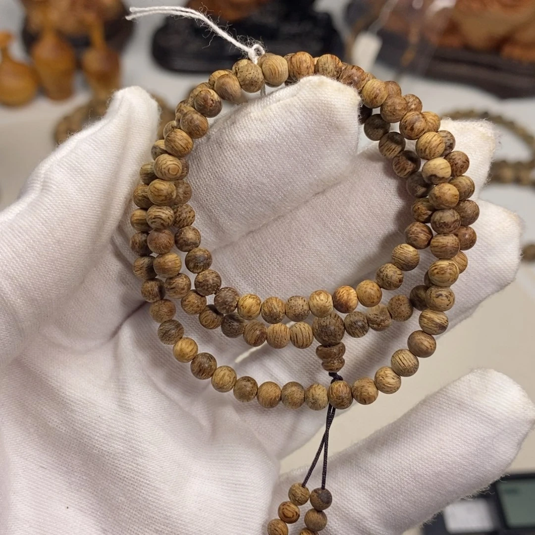 沉香手串薄荷凉 04多 108颗