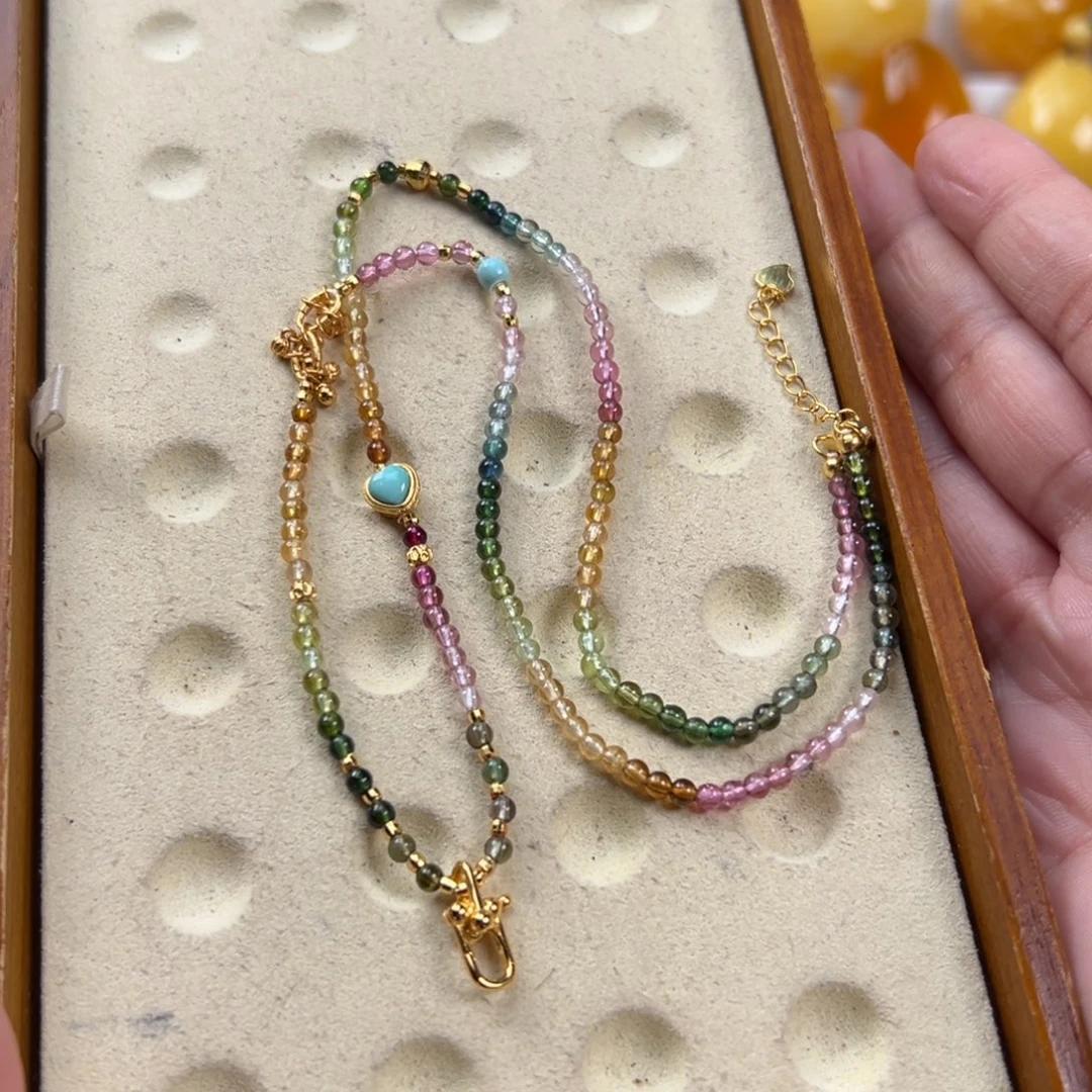 碧玺颈饰未镶嵌碧玺