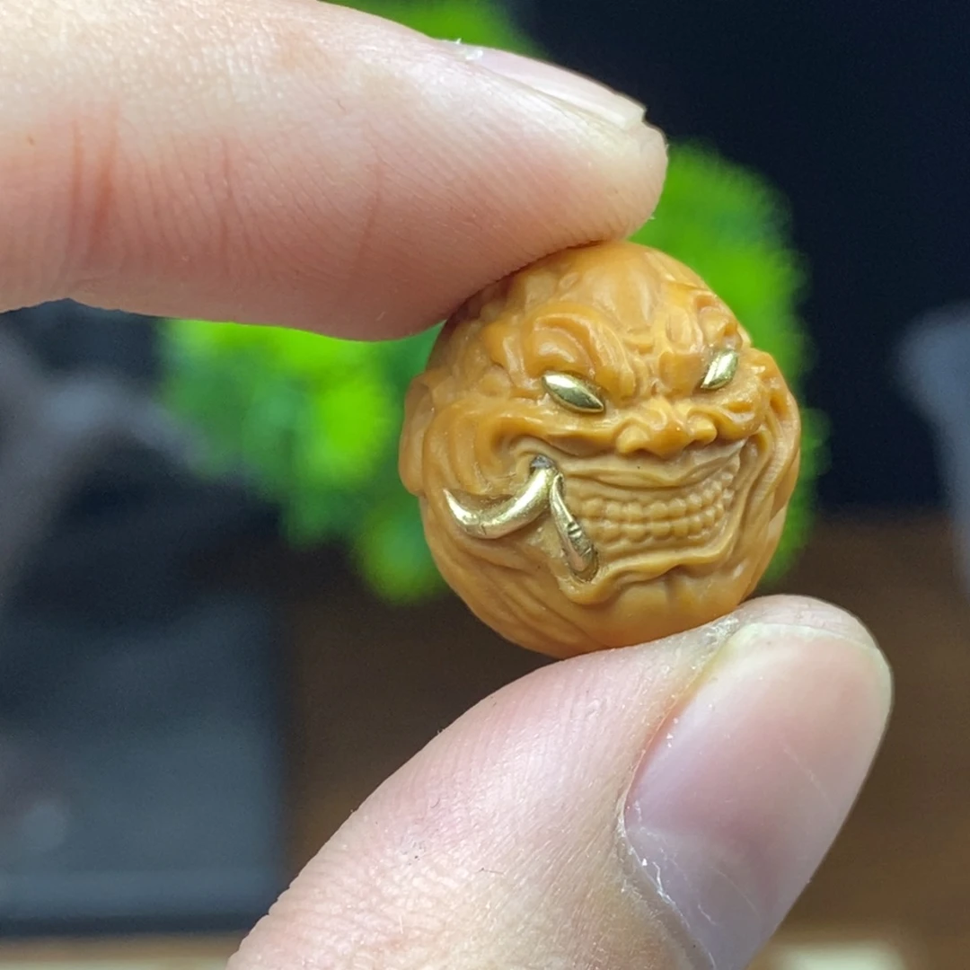 吊坠猴头核桃单獠牙恶僧