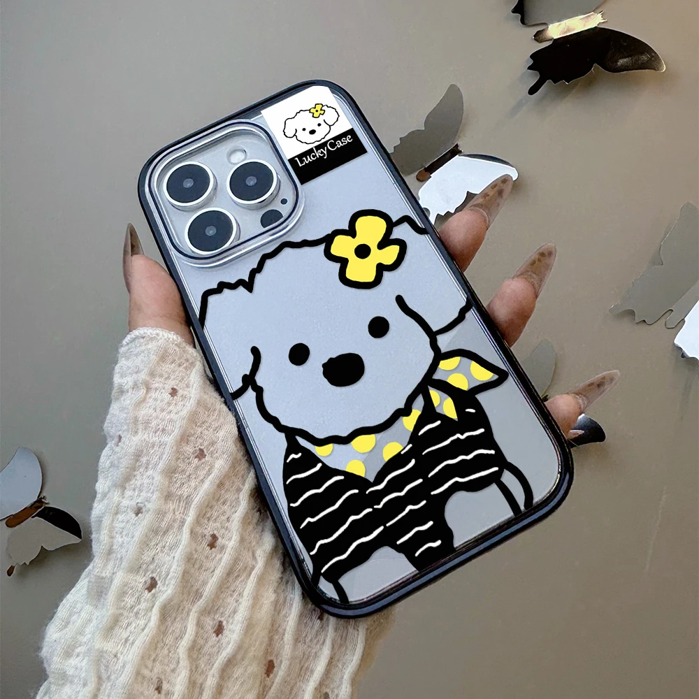 【AI键全包】条纹小狗适用苹果16promax手机壳iphone15/17