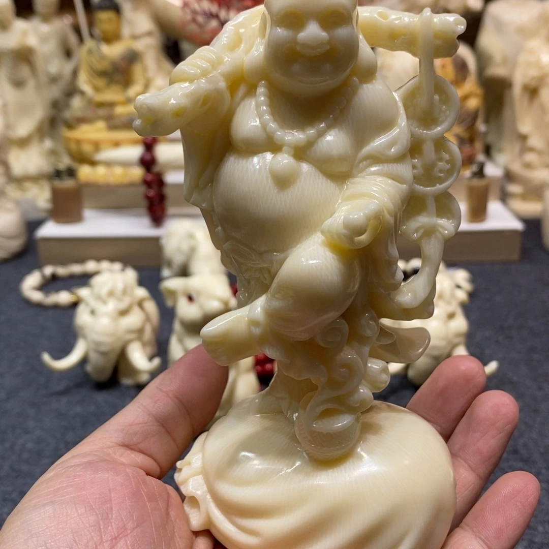 摆件猛犸象牙弥勒