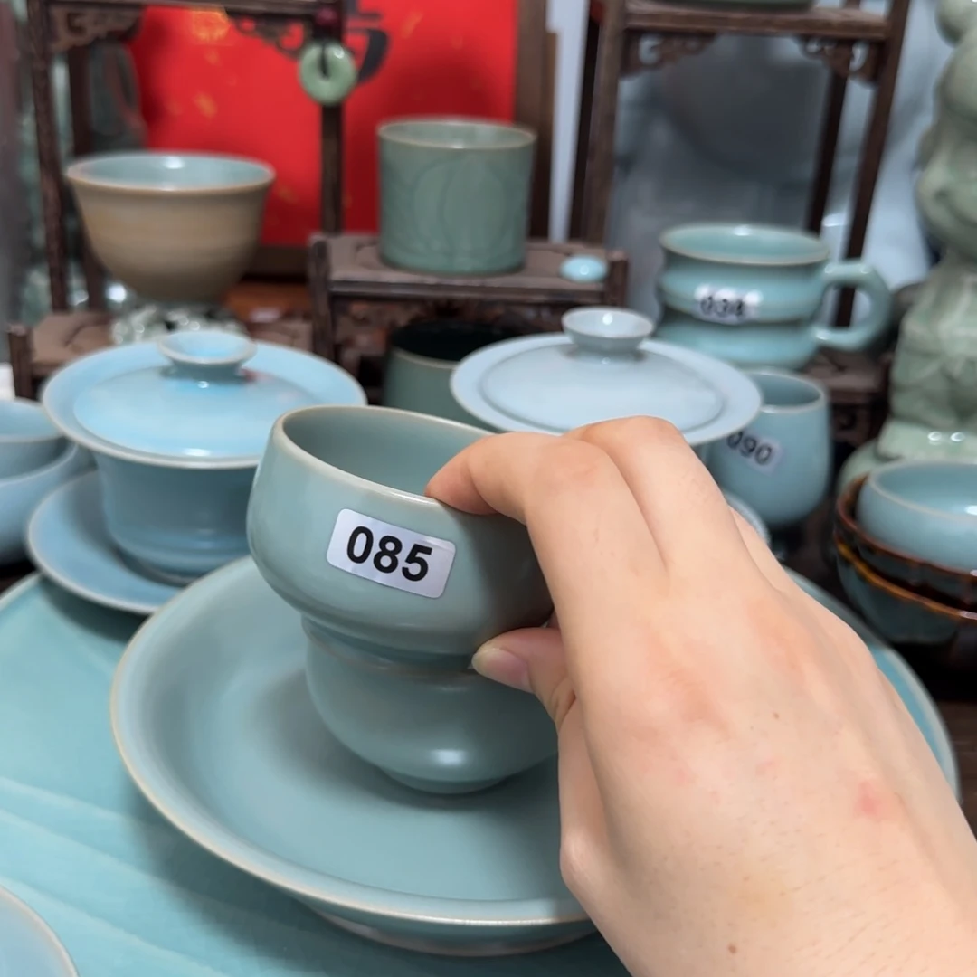 微瑕原矿釉00虫子汝瓷风***笑