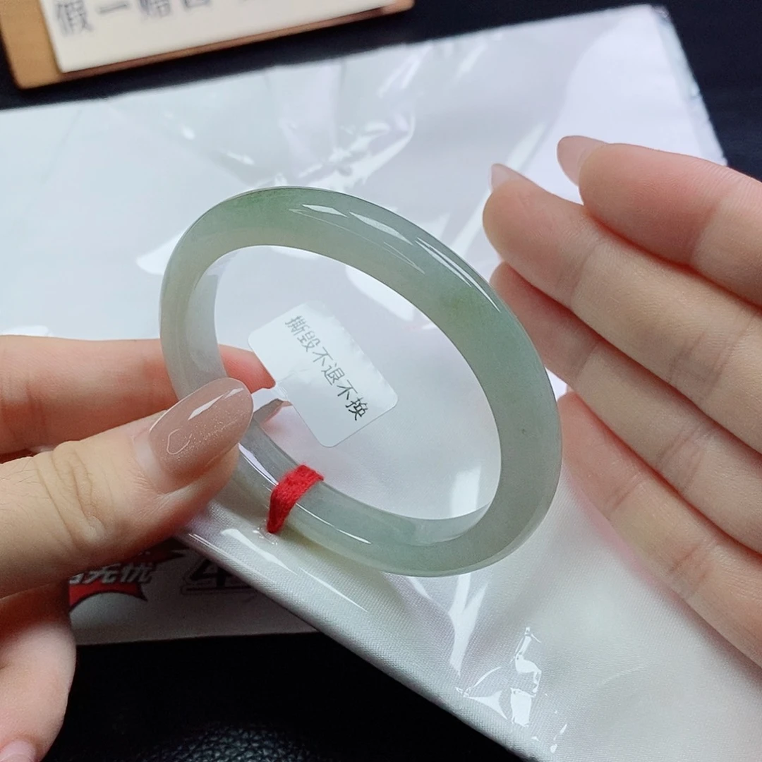 翡翠手镯未镶嵌53贵妃窄条
