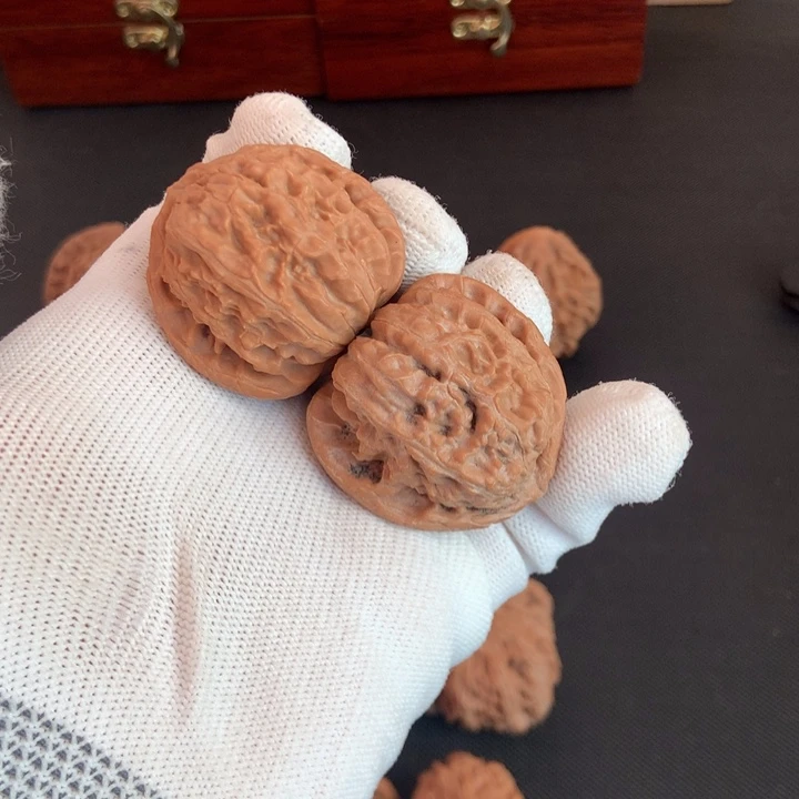 文玩核桃吊坠小白狮子