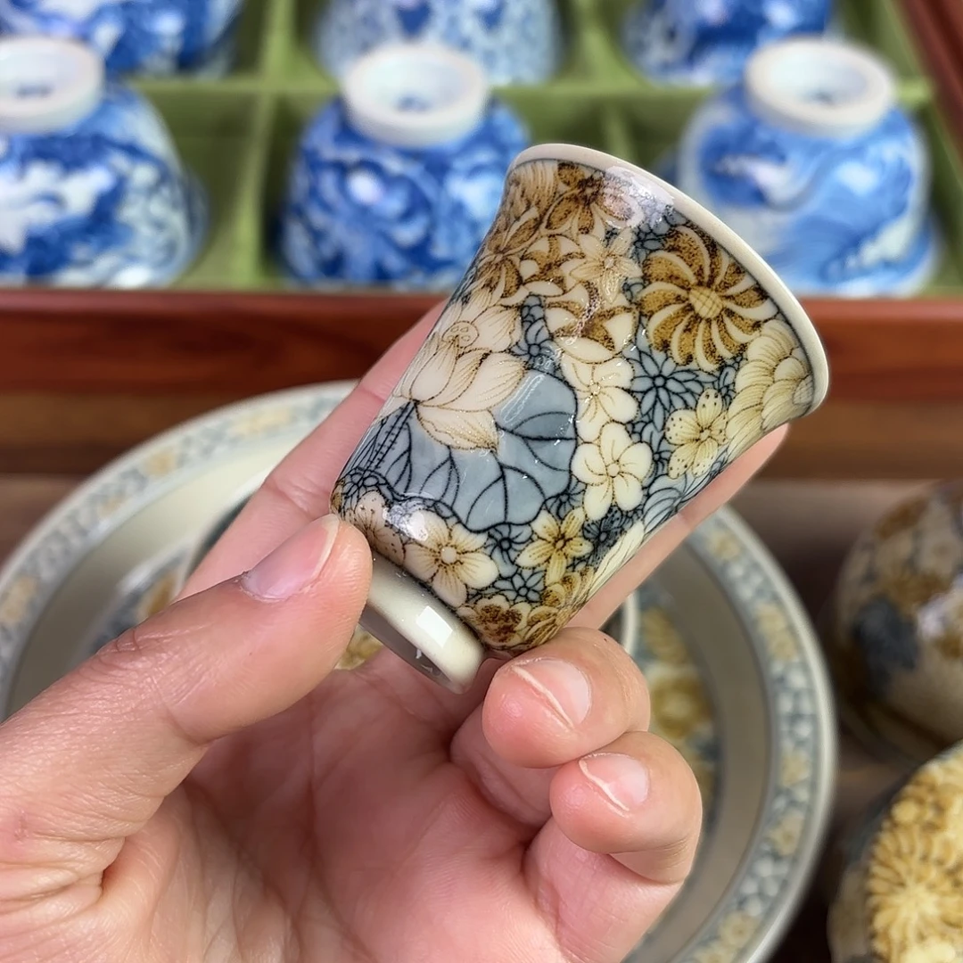 盖碗陶瓷景德镇手绘茶器