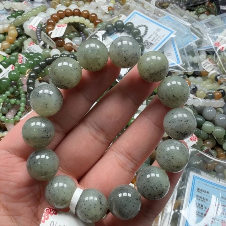 和田玉未镶嵌手链29