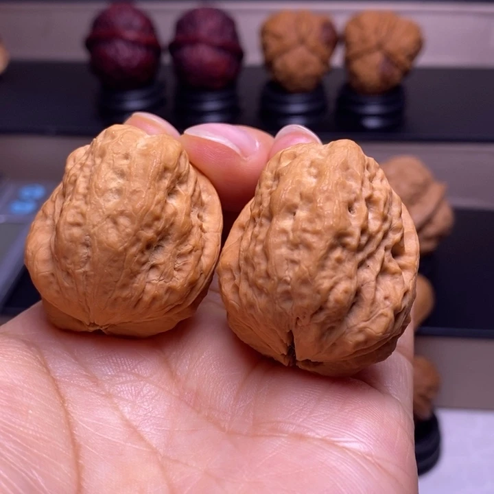 文玩核桃把件龙脊妖蟾75