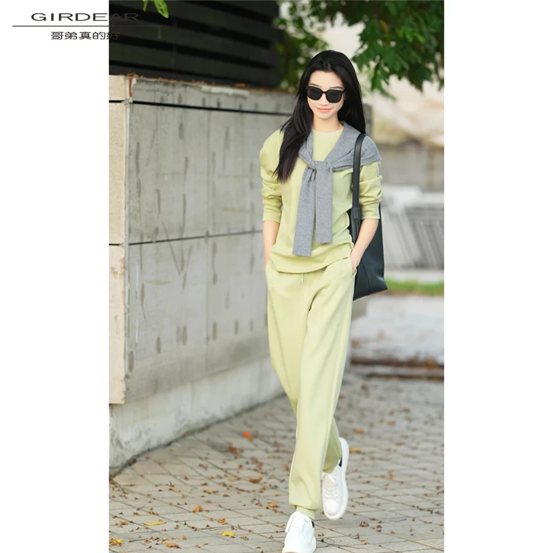 GIRDEAR/哥弟真的好时尚气质显瘦极简风休闲套装830008+810005