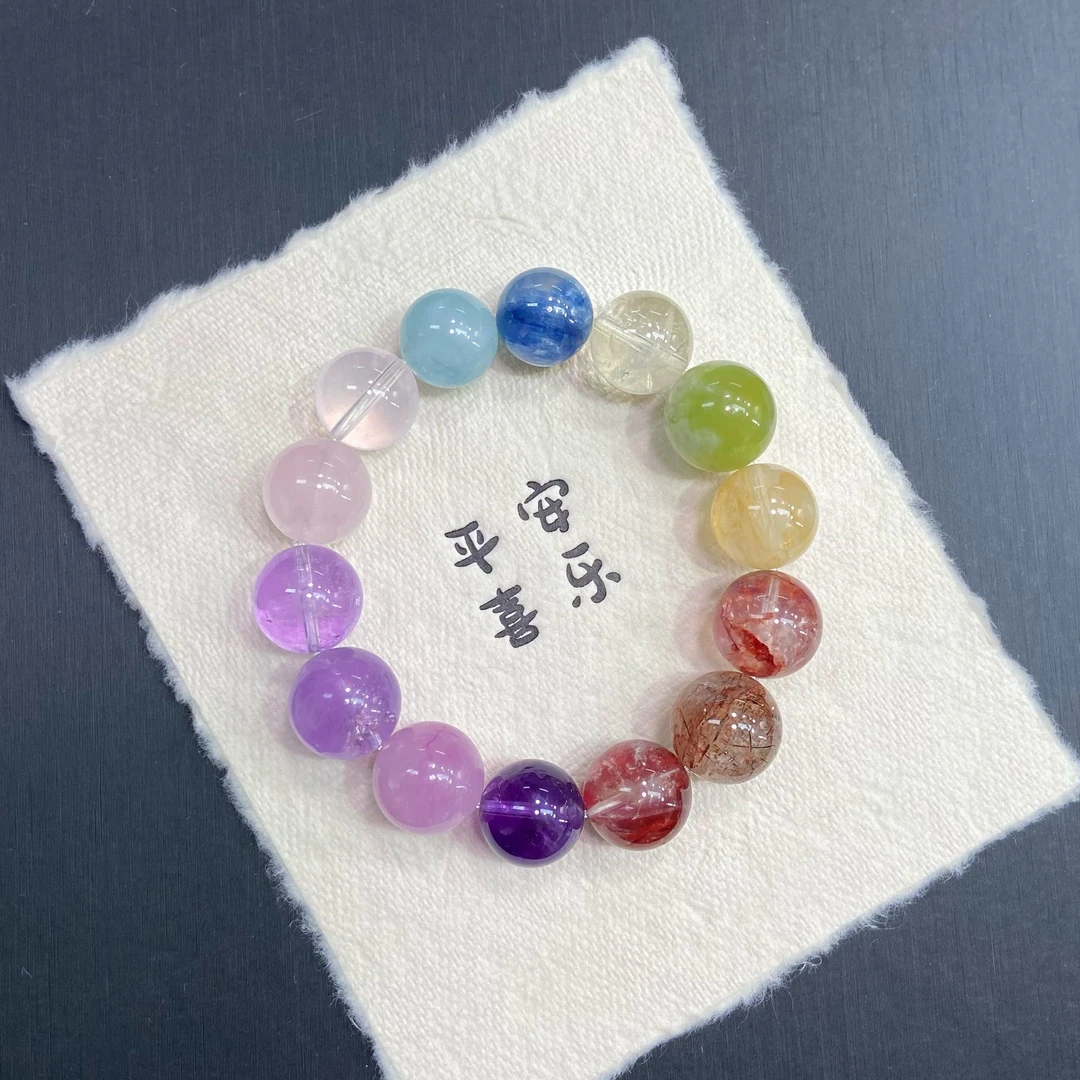 A42【柏林花事】天然水晶原创设计手串多样性发其一