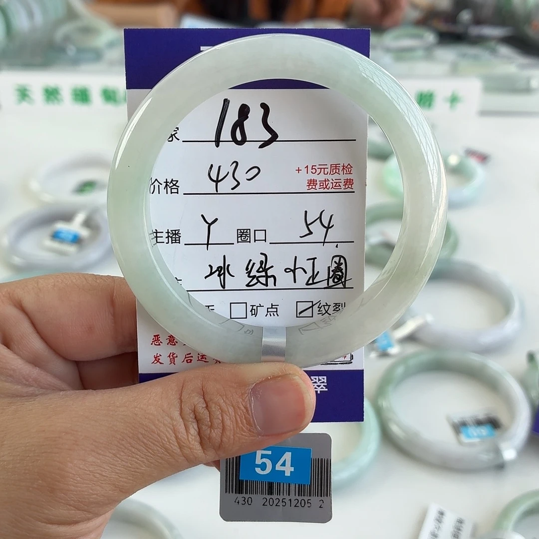 翡翠未镶嵌手镯54