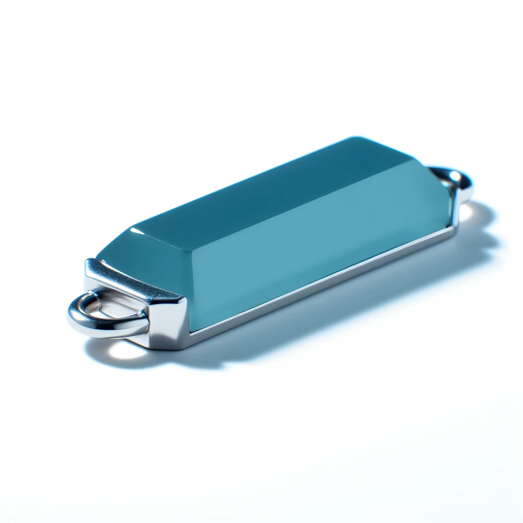 天然a货翡翠高冰蓝银镶吊坠diy配件迷你网红蓝色时尚透明