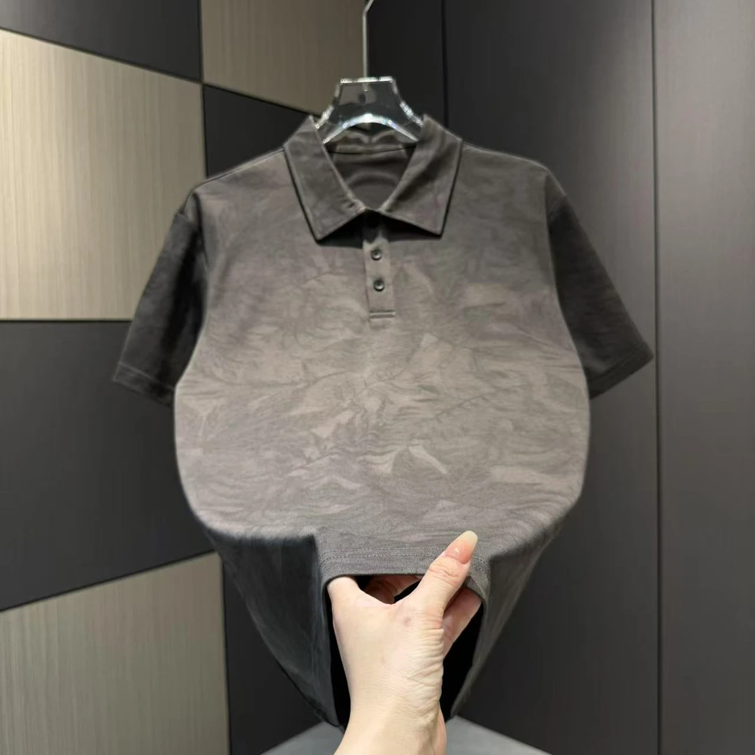 夏季男士设计感潮流休闲百搭时尚POLO衫5916