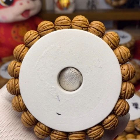 桃核手串福*野生小红豆12