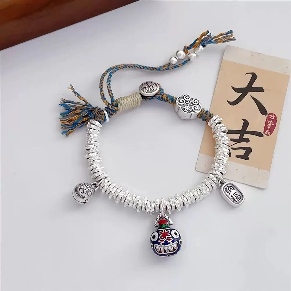 足银手链 999【40】吞金兽盘缠手链