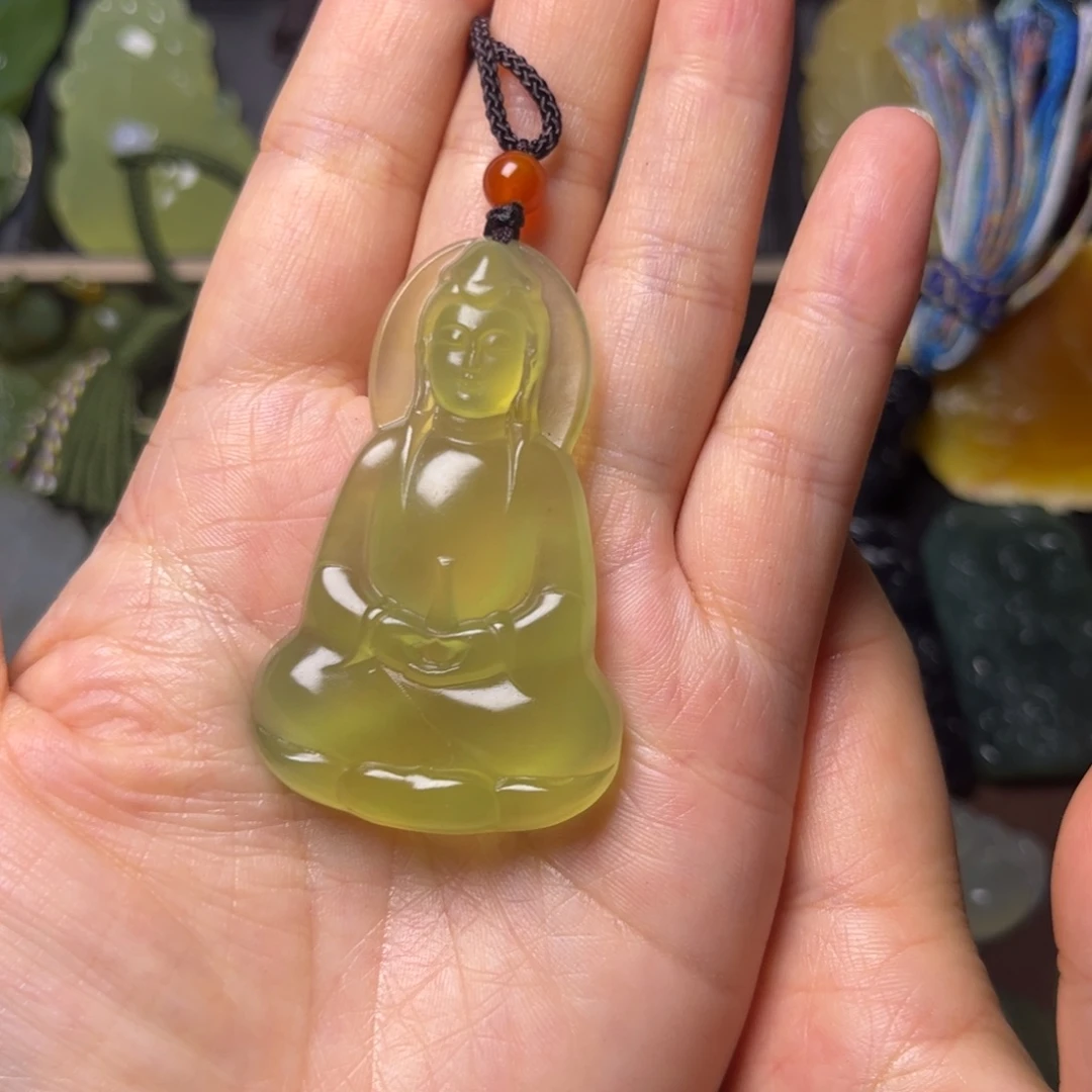 蛇纹石玉未镶嵌吊坠(不含链)