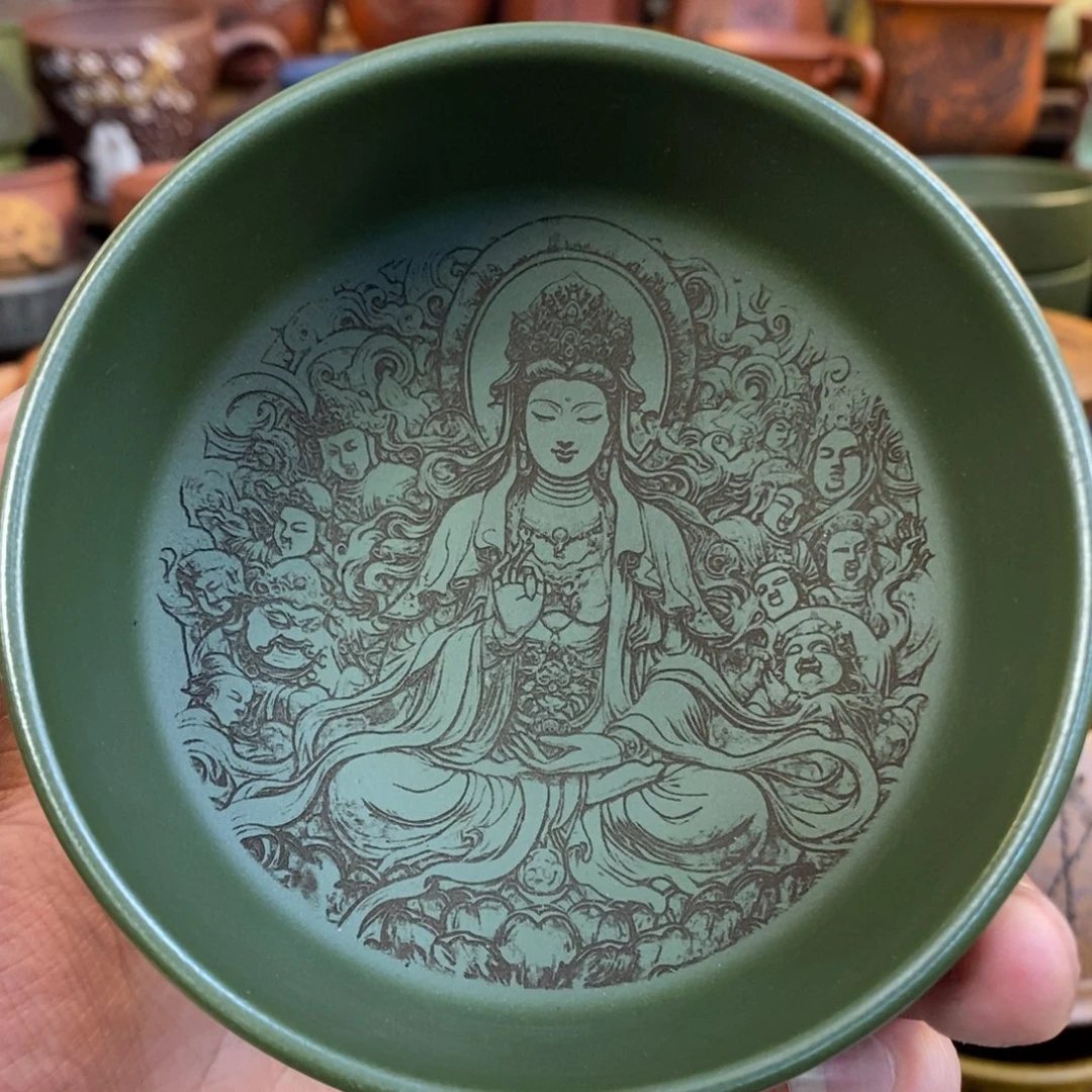 紫砂杯子宜兴全手工紫砂杯