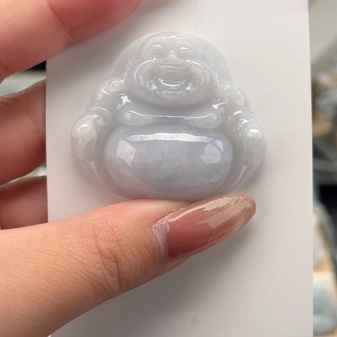 翡翠未镶嵌颈饰佛公