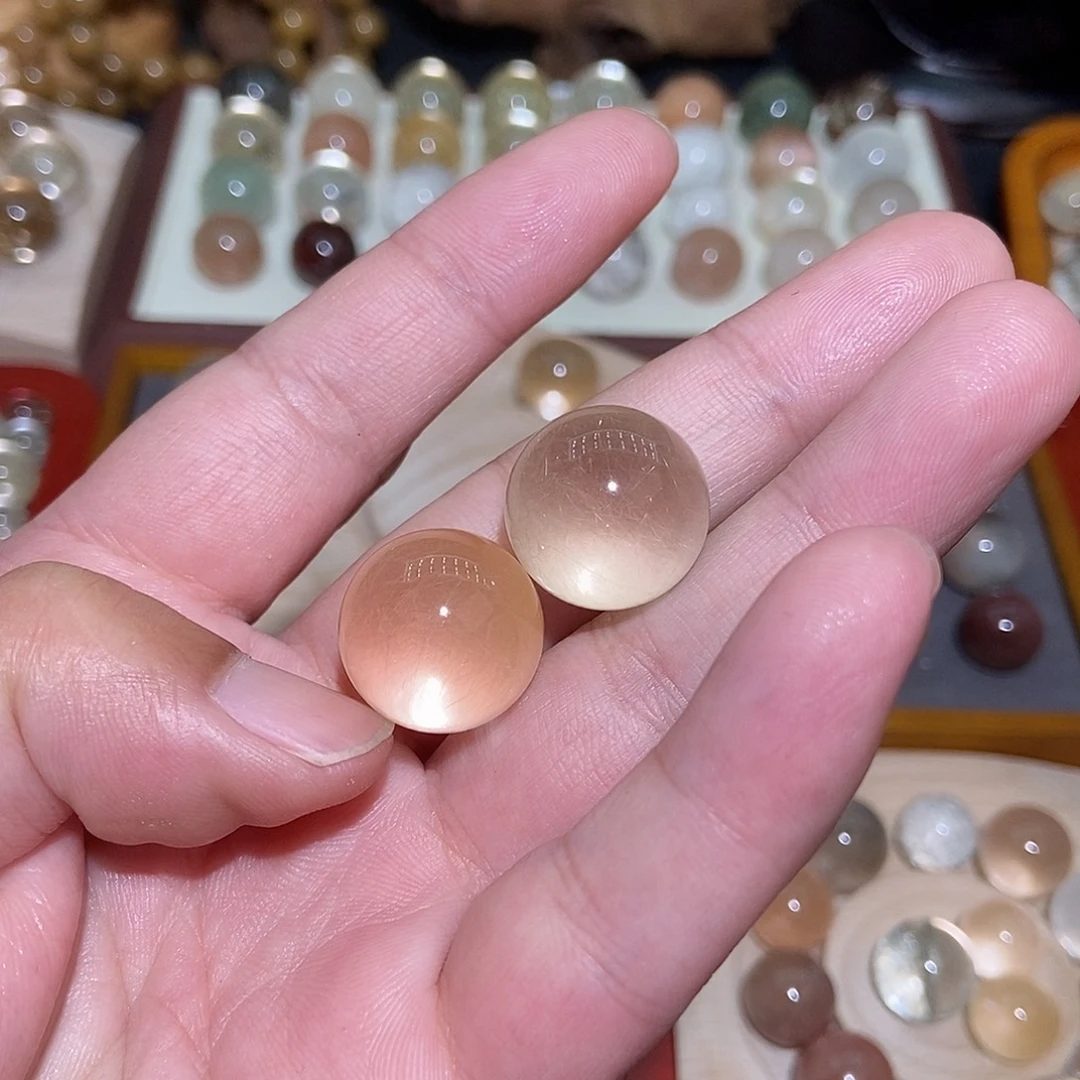 廿***一未镶嵌珠宝半成品水晶水晶单珠定制不退换