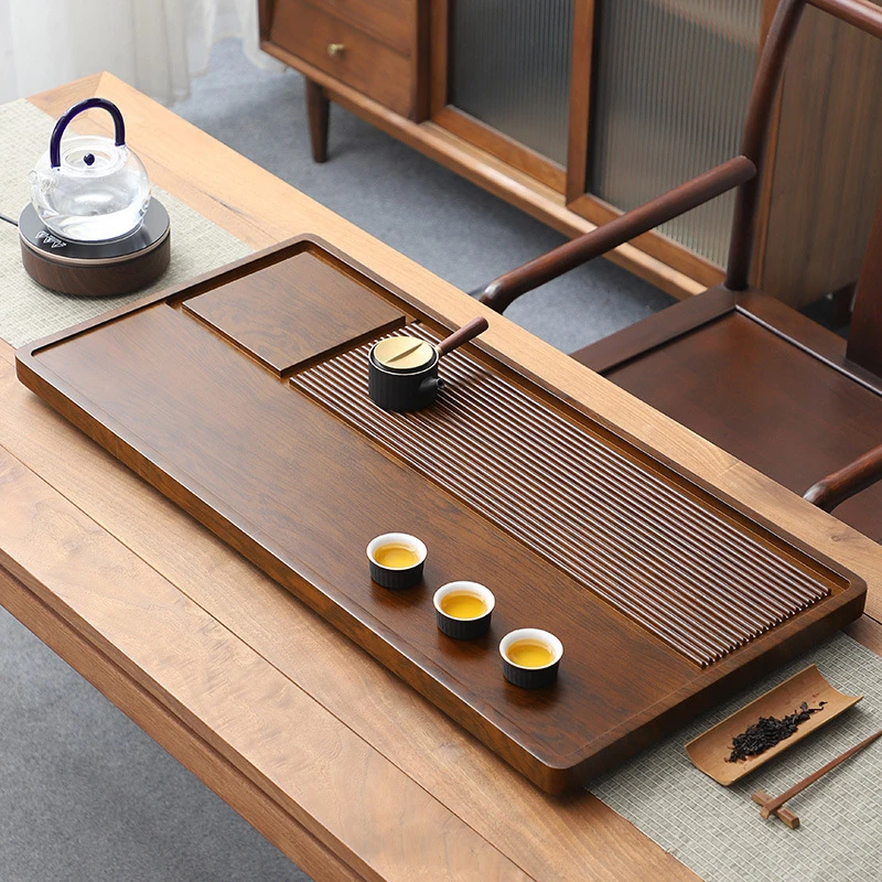 整块茶盘实竹客厅家用排水小型茶几干泡茶台功夫茶海电木2025新款