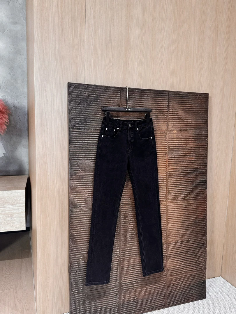 MZX 【超模裤】纯色黑色百搭显瘦烟管裤小脚牛仔裤KZ5158-M