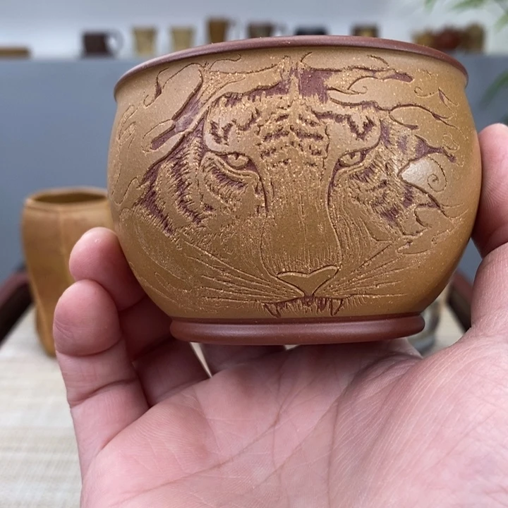 紫砂茶杯宜兴紫砂主人杯