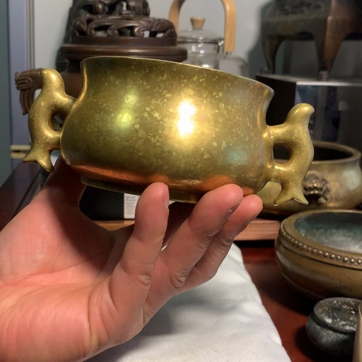 铜香炉家用书房摆件