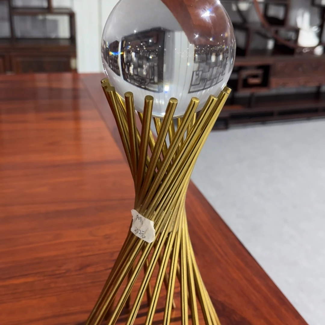 花梨木类端景台p0311水晶球