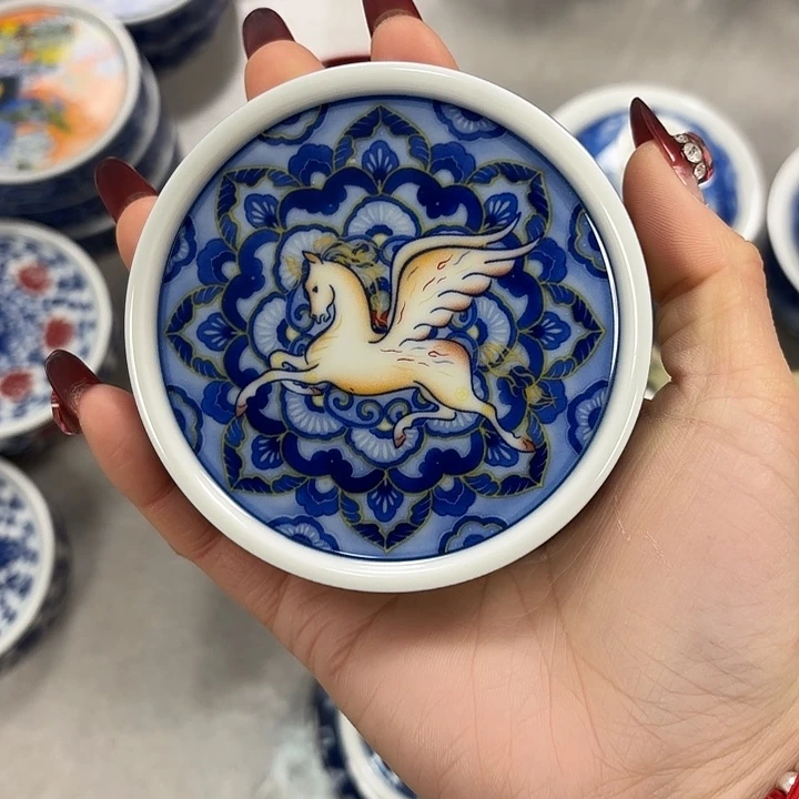 陶摆件天马杯垫杯垫