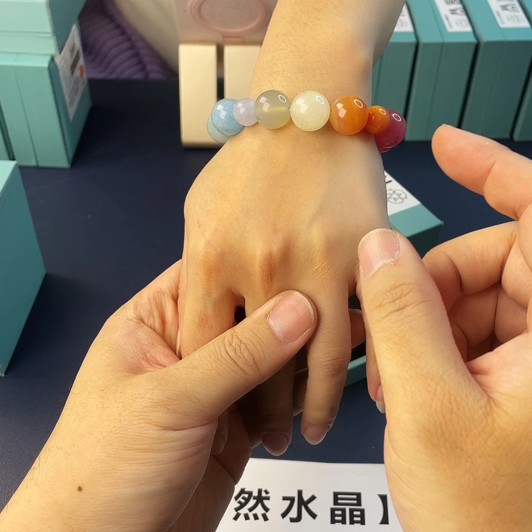 水晶银S925镶嵌手链