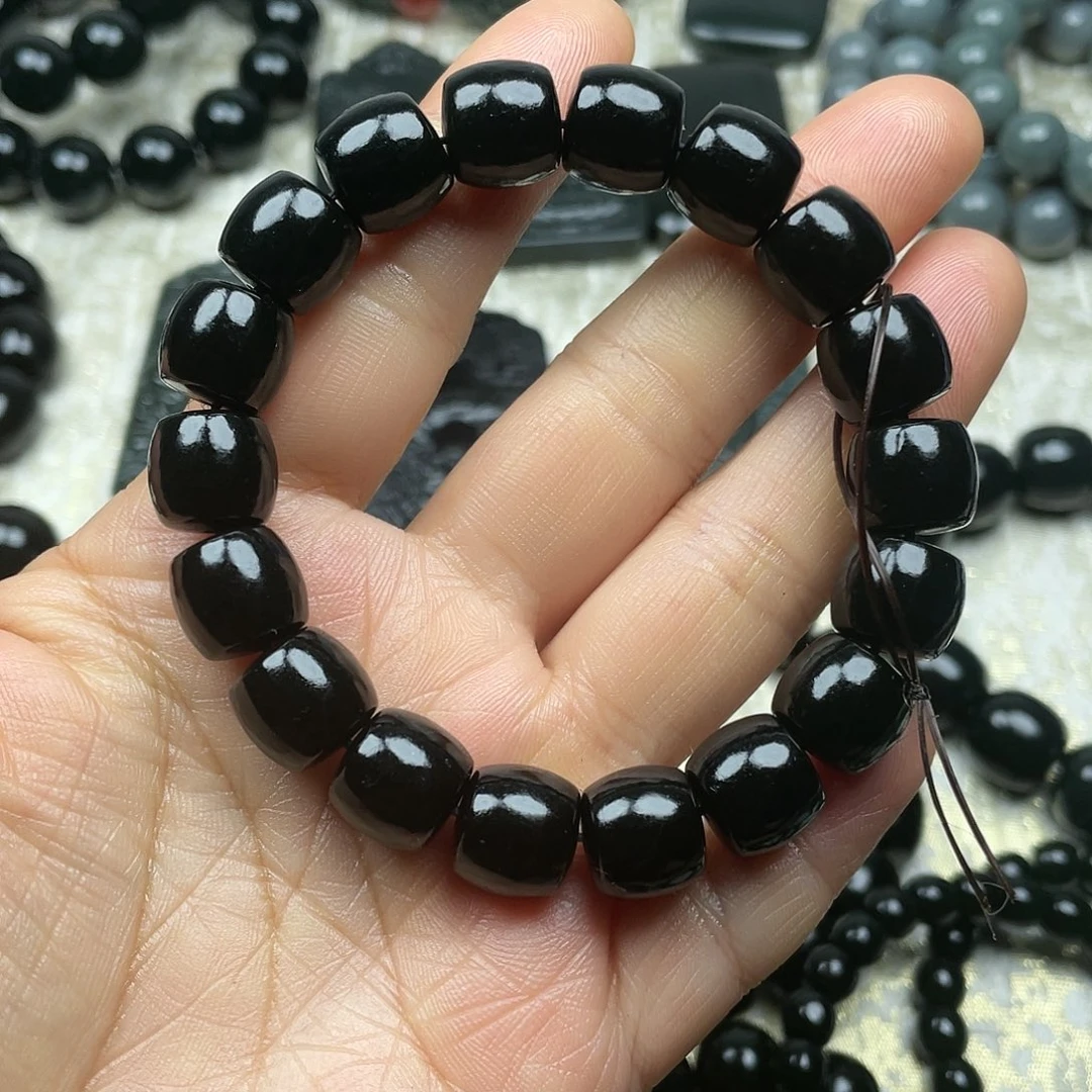 胜***8和田玉未镶嵌手链12直切细