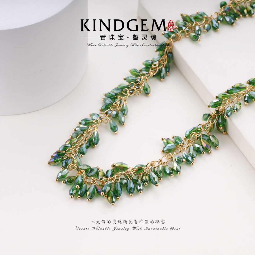 铜合金锆石项链 KindGem 轻奢时尚百搭项链（41cm）C-34449