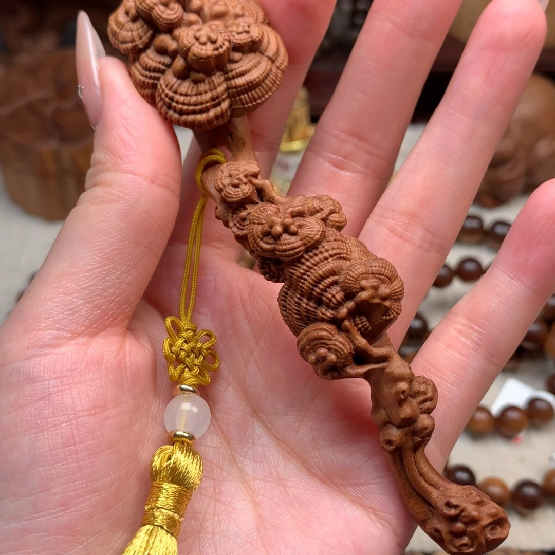 把件檀香木老山檀香如意