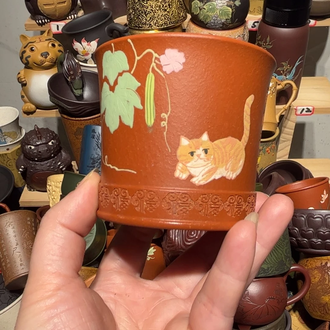 紫砂茶杯宜兴紫砂主人杯