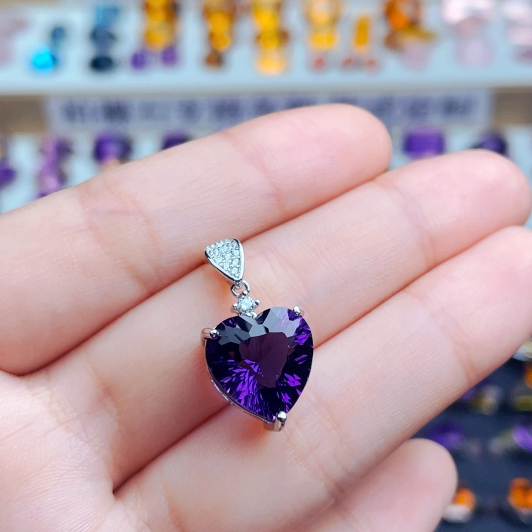 珠宝半成品银S925镶嵌水晶天然保真