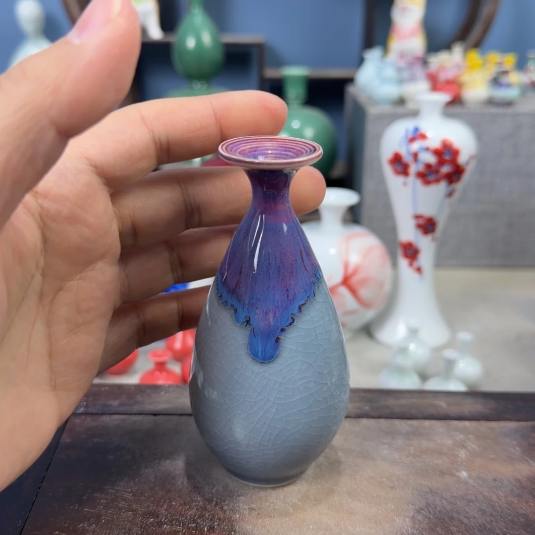 陶瓷手工小花器摆件