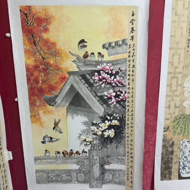 李老师花鸟绘画作品