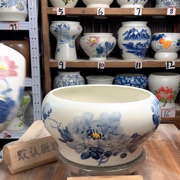 陶口25兰兰牡丹陶瓷