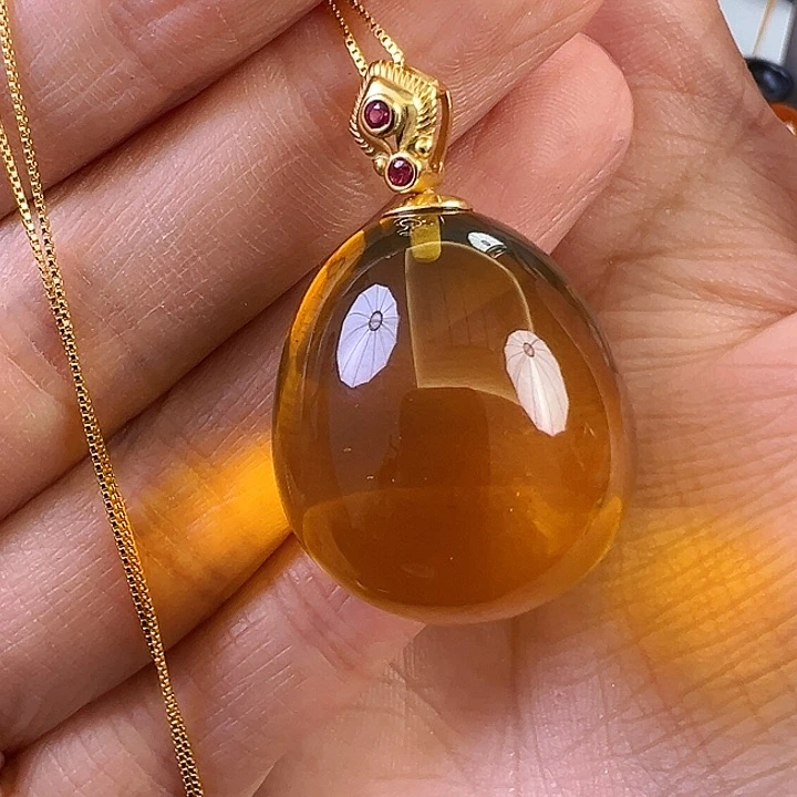 蜜蜡颈饰未镶嵌蜜蜡