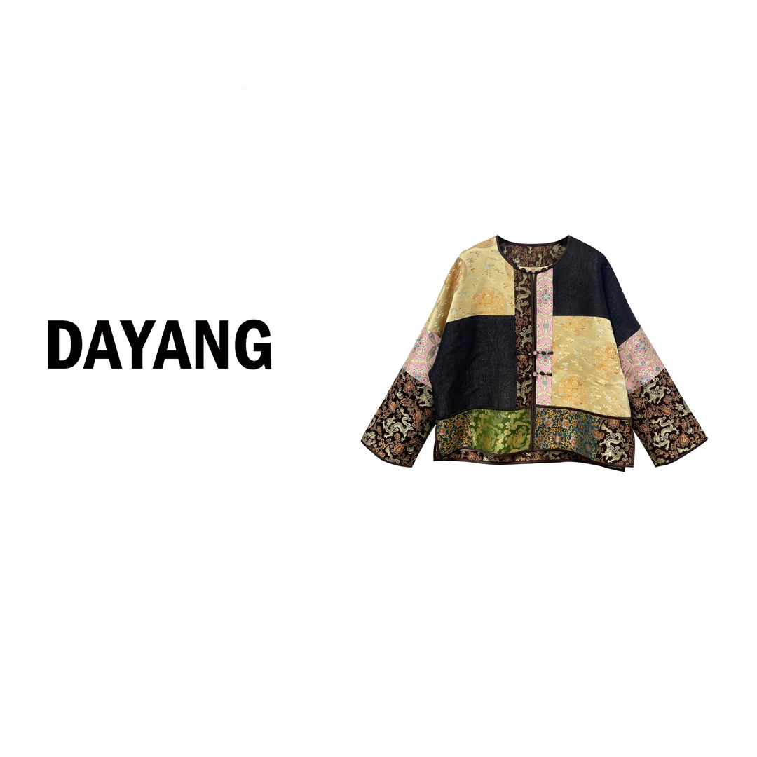 【DAYANG】時髦拼接新中式重组裁片外套