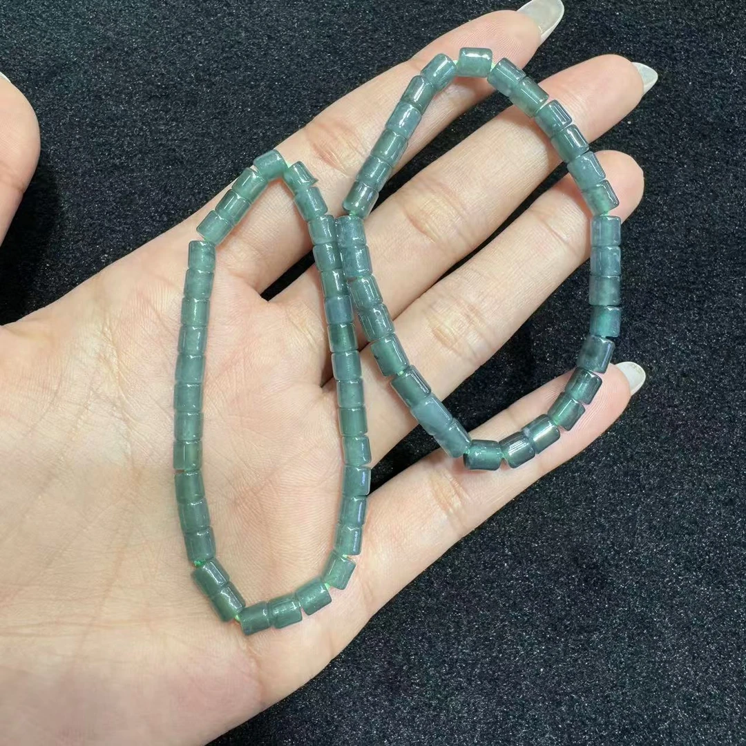 【玉经纶】20140/Q41-天然A货翡翠手串-多样性发其一7mm/约26颗