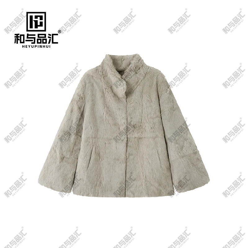 和与品汇-中长款新款兔毛外套时尚百搭款cc-20251913-1