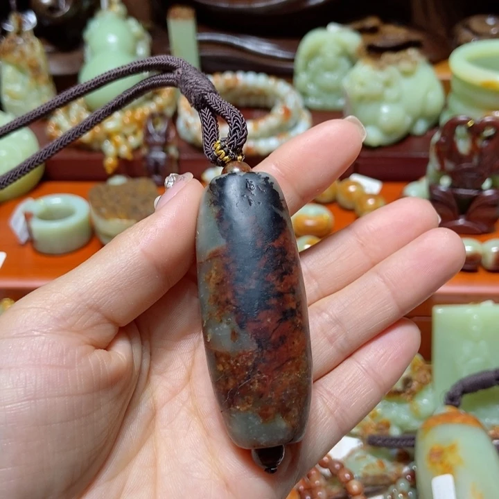 岫岩河磨玉（透闪石质玉）把件未镶嵌