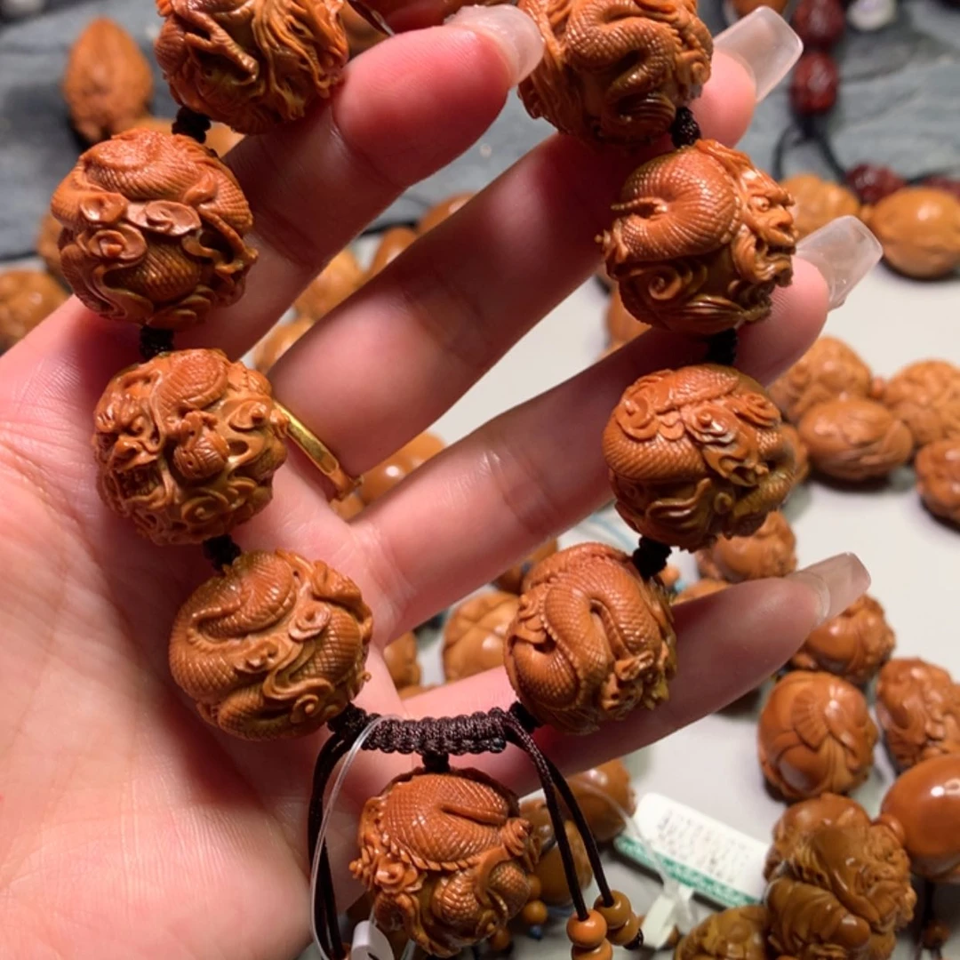 【闪购商品】橄榄核手串/手链行*九龙戏珠